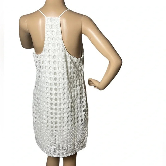 1.State ,dress,women M,white,crochet,big eyelet,halter dress,cotton,Resortwear - Picture 4 of 13